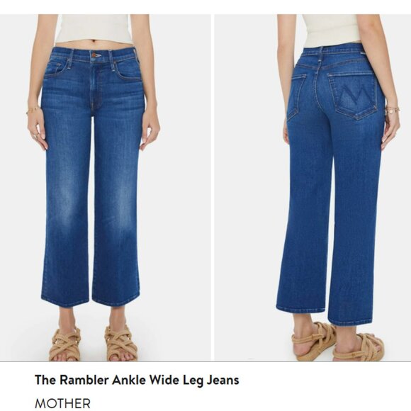 Mother Jeans: The Rambler Ankle Wide Leg - Picture 1 of 4